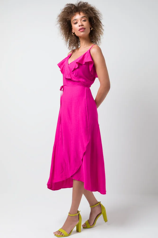 Strappy Wrap Dress Pink sold by Ackermas product image thumbnail 2