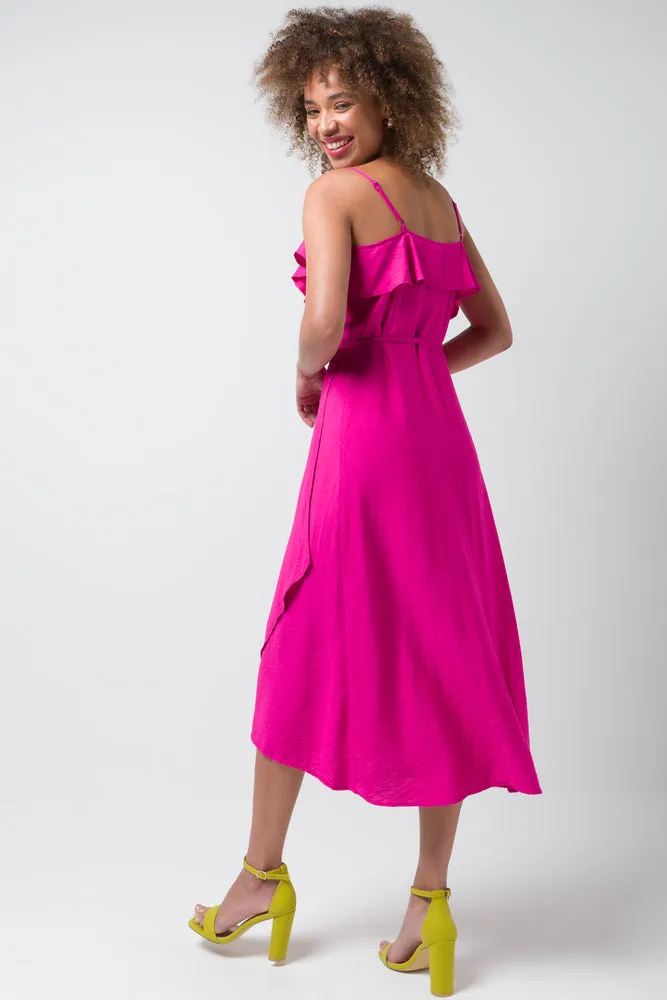 Strappy Wrap Dress Pink sold by Ackermas product image thumbnail 3