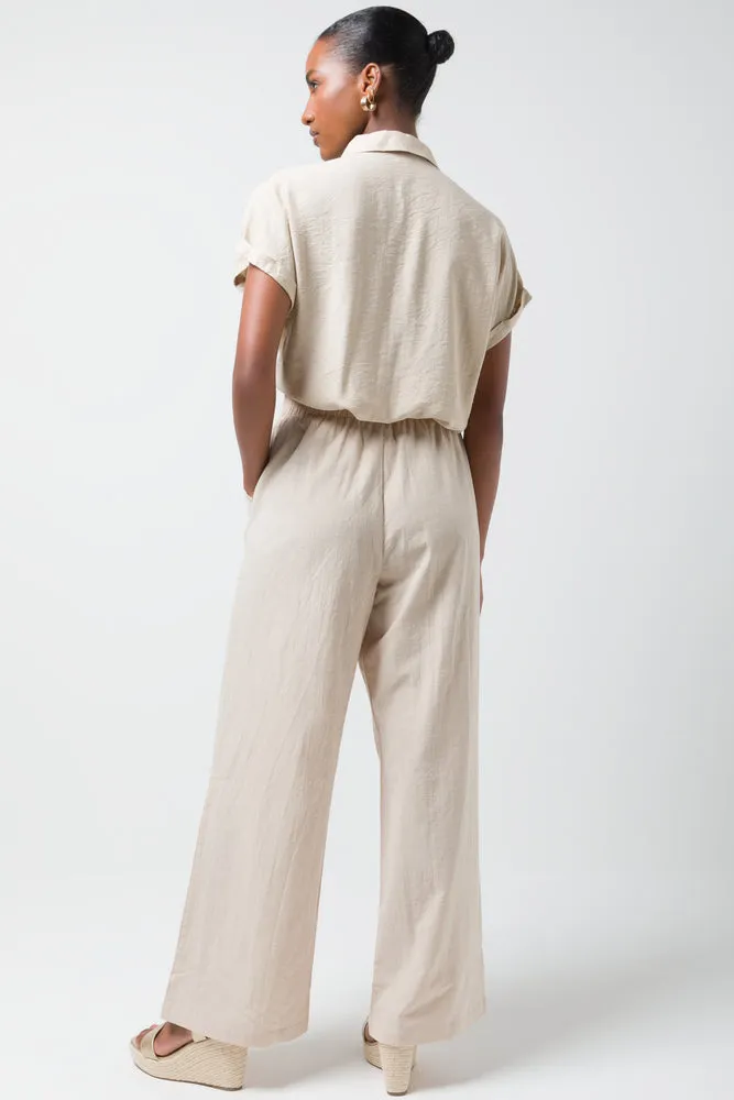 Relaxed Pull On Pants Natural sold by Ackermas product image thumbnail 4