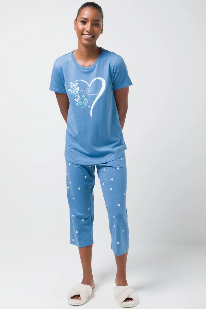 Beautiful Dreamer Capri Set Blue sold by Ackermas