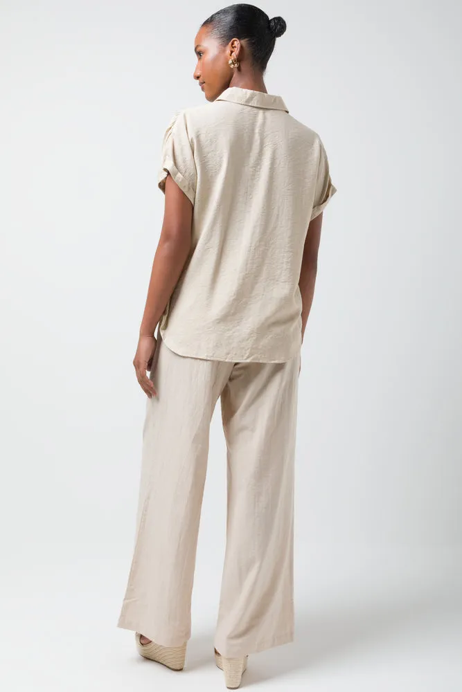 Short Sleeve Shirt Natural sold by Ackermas product image thumbnail 3