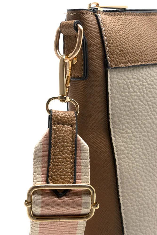 Contrast Messenger Bag Natural sold by Ackermas product image thumbnail 5