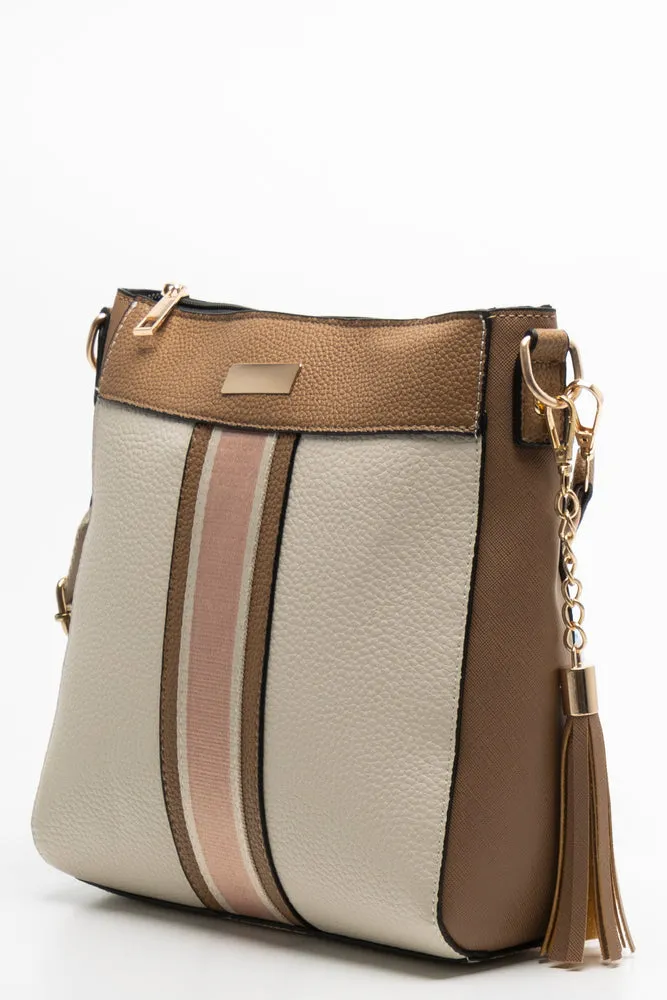 Contrast Messenger Bag Natural sold by Ackermas product image thumbnail 2