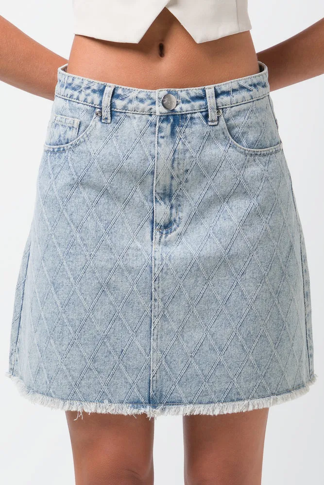Denim Skirt Light Blue sold by Ackermas product image thumbnail 2