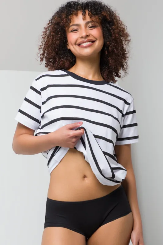 3 Pack Cotton Blend Boyleg Panties Grey sold by Ackermas