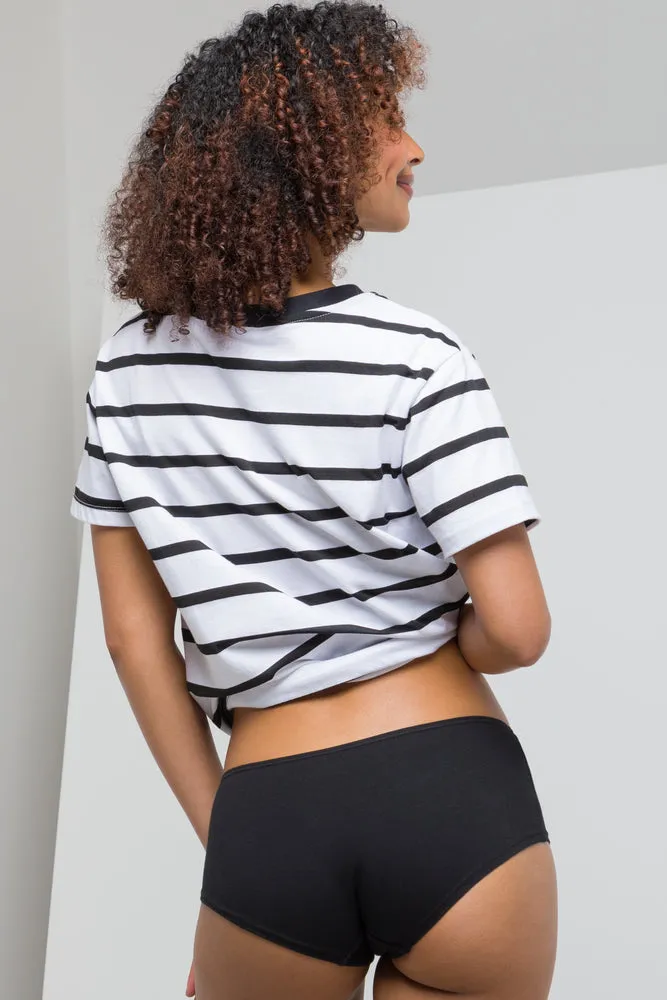 3 Pack Cotton Blend Boyleg Panties Black sold by Ackermas product image thumbnail 4