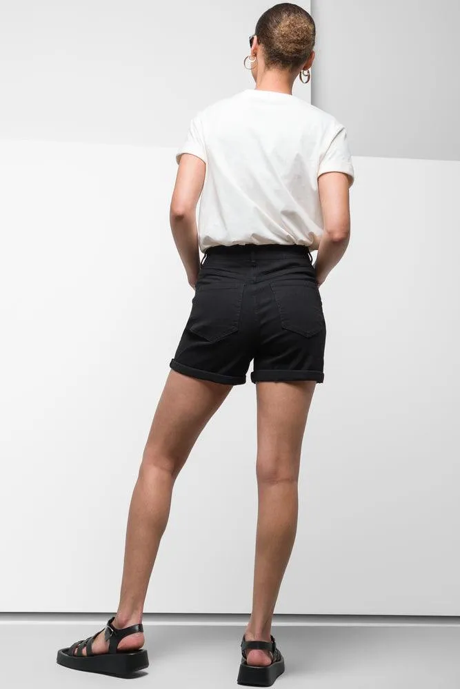 Denim Short With Turn Up Black sold by Ackermas product image thumbnail 3