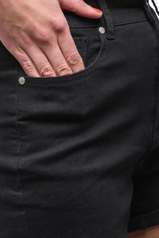 Denim Short With Turn Up Black sold by Ackermas product image thumbnail 4