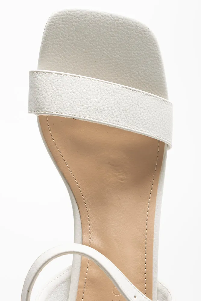 Block Heel Square Toe White sold by Ackermas product image thumbnail 5