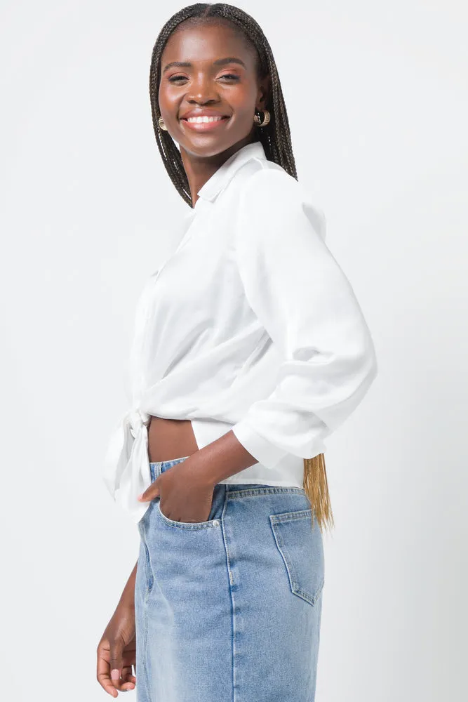 Long Sleeve Shirt White sold by Ackermas product image thumbnail 2