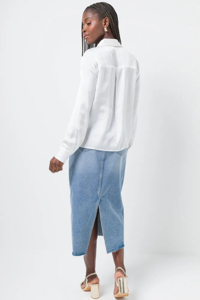 Long Sleeve Shirt White sold by Ackermas product image thumbnail 3