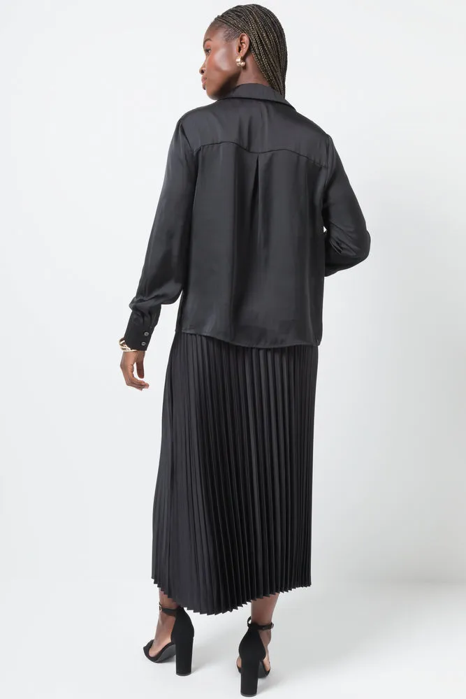 Long Sleeve Shirt Black sold by Ackermas product image thumbnail 3