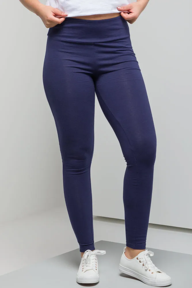 Wide Waist Leggings Navy sold by Ackermas product image thumbnail 2