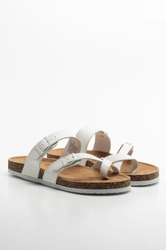 Toe Post Sandal White sold by Ackermas