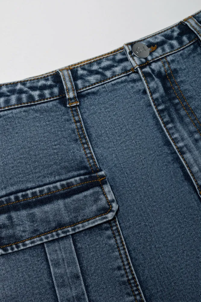 Denim Skirt Blue sold by Ackermas product image thumbnail 2