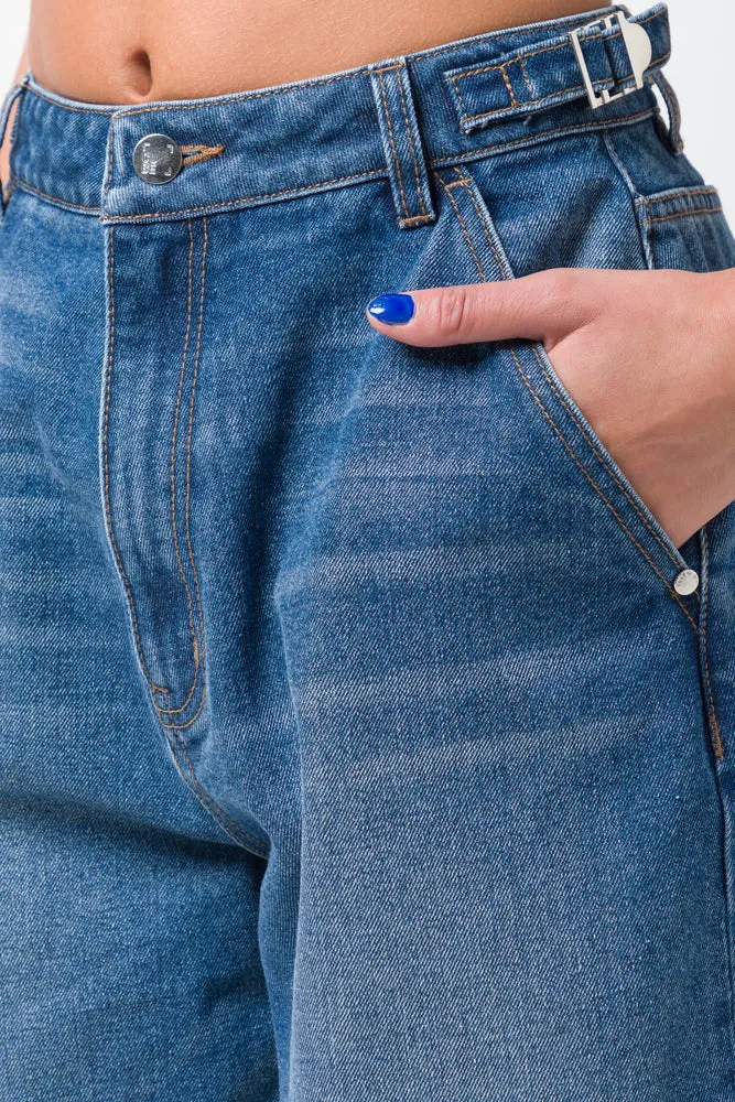 Wide Balloon Skater Denim Jeans Blue sold by Ackermas product image thumbnail 5