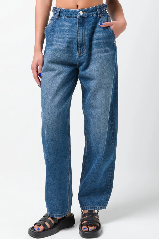 Wide Balloon Skater Denim Jeans Blue sold by Ackermas product image thumbnail 2