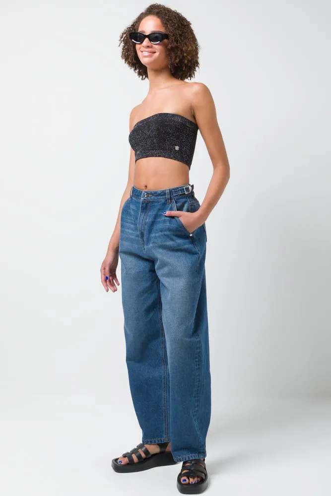 Wide Balloon Skater Denim Jeans Blue sold by Ackermas product image thumbnail 3