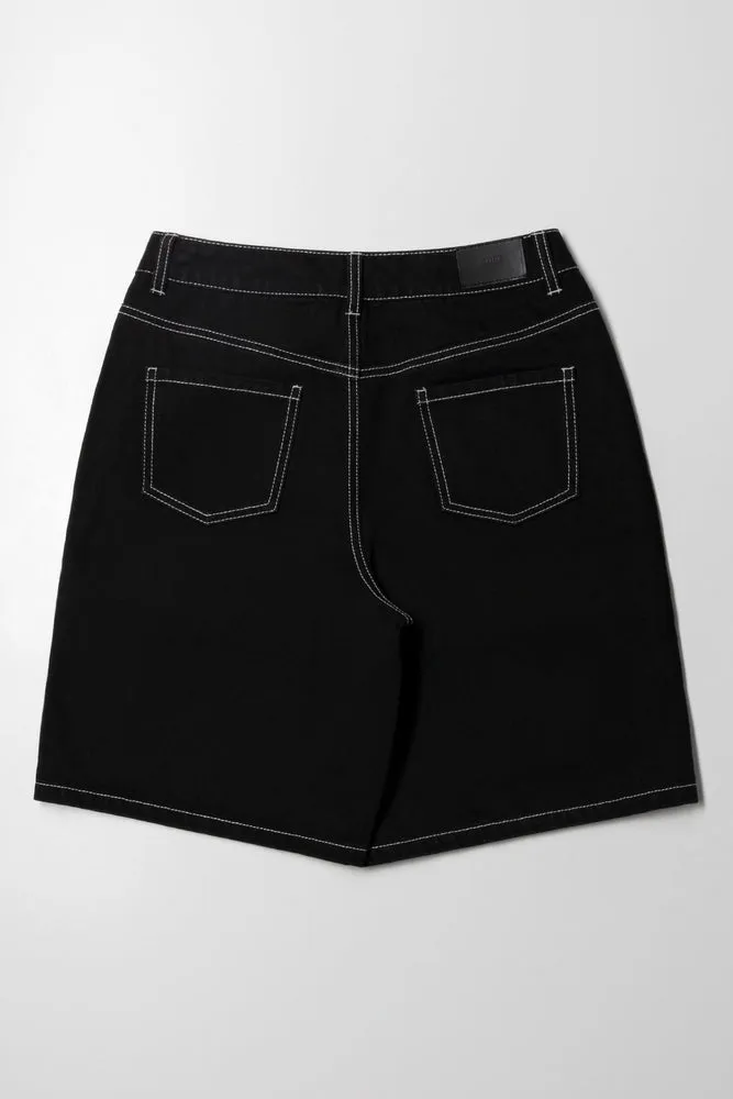 Bermuda Cargo Denim Short Black sold by Ackermas product image thumbnail 4