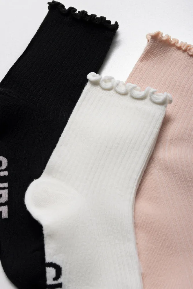 3 Pack socks mid calf assorted sold by Ackermas product image thumbnail 2