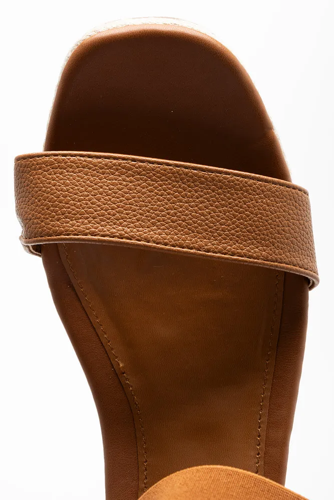 Elastic Espadrille Wedge Brown sold by Ackermas product image thumbnail 5