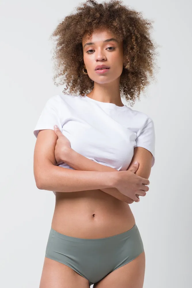 2 Pack Bonded Boyleg Panties Dusty Green sold by Ackermas