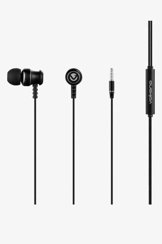 Volkano Stannic Earphones Blk sold by Ackermas