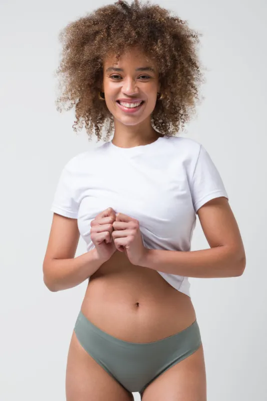 2 Pack Bonded Brazilian Panties Dusty Green sold by Ackermas