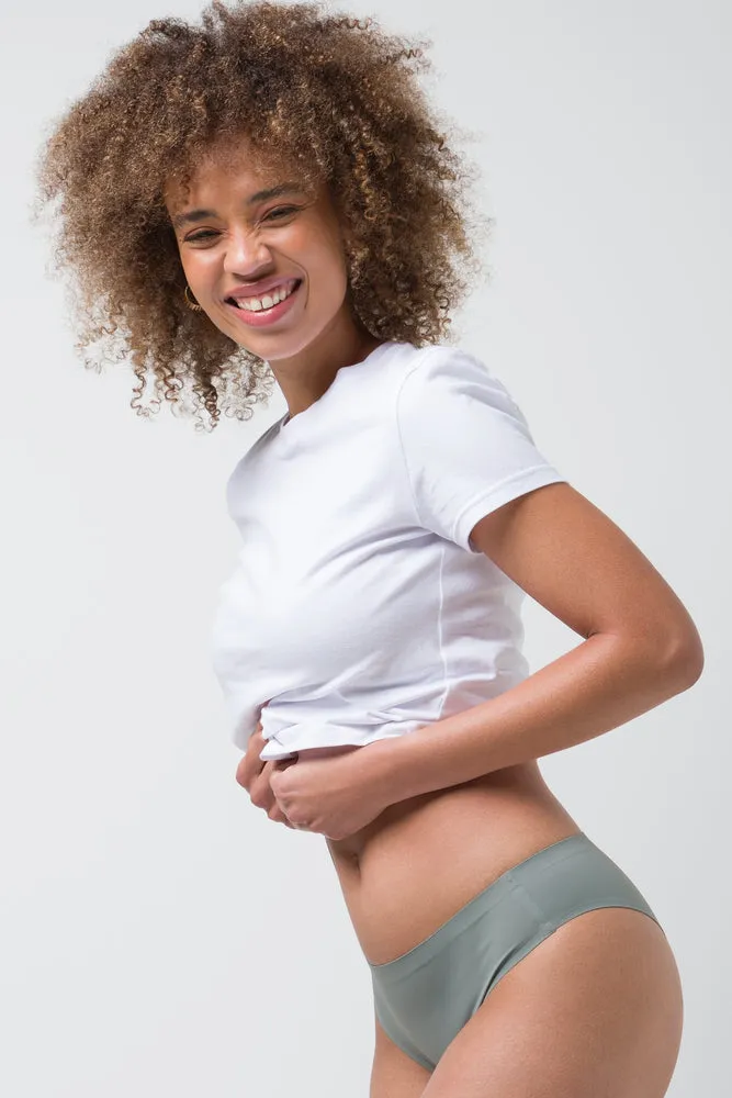 2 Pack Bonded Brazilian Panties Dusty Green sold by Ackermas product image thumbnail 2