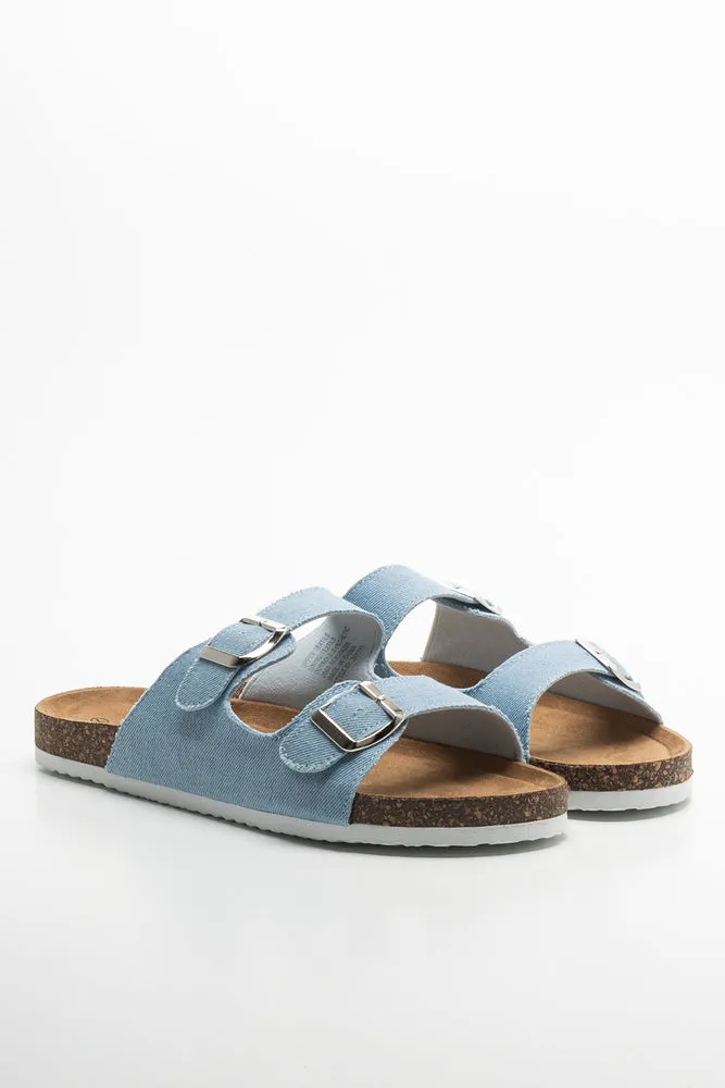 Double Strap Sandal Blue sold by Ackermas