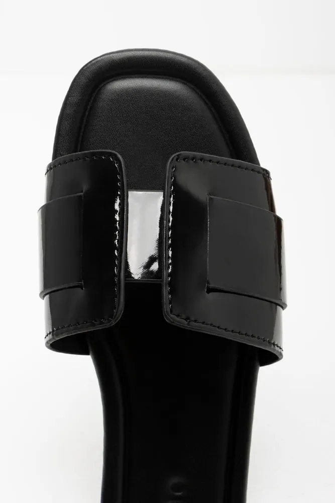 Textured Mule Sandal Black sold by Ackermas product image thumbnail 5