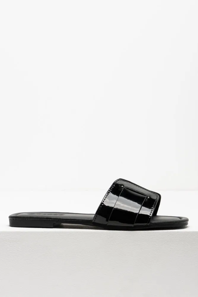 Textured Mule Sandal Black sold by Ackermas product image thumbnail 2