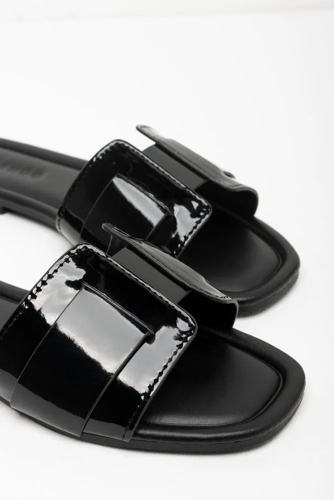 Textured Mule Sandal Black sold by Ackermas product image thumbnail 3