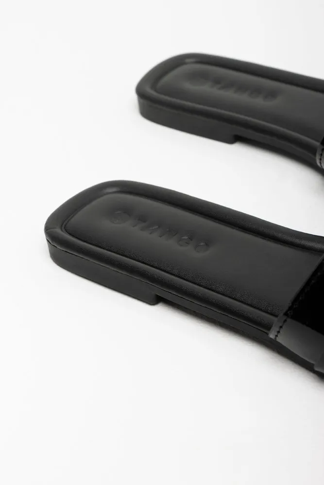 Textured Mule Sandal Black sold by Ackermas product image thumbnail 4