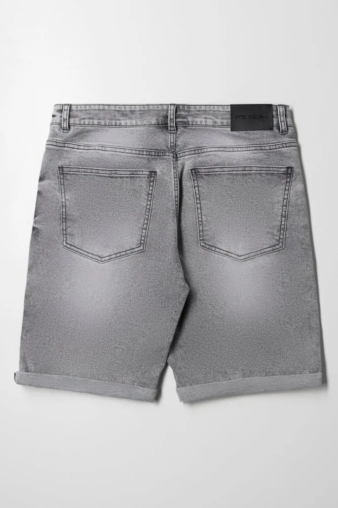 Ripped Drawstring Short Grey sold by Ackermas product image thumbnail 5