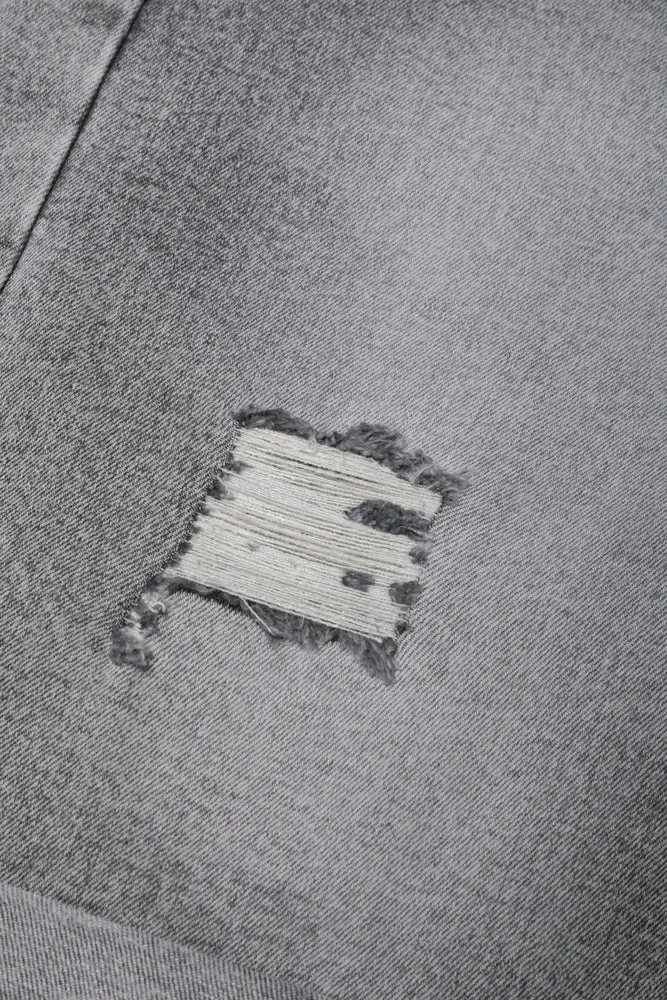 Ripped Drawstring Short Grey sold by Ackermas product image thumbnail 3