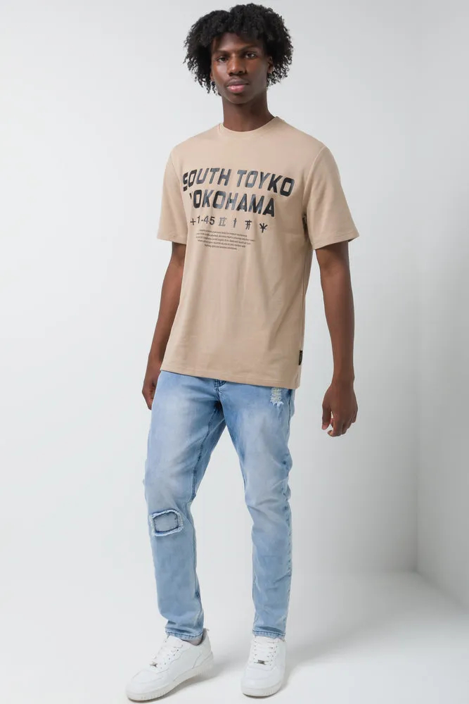 Ripped Skinny Denim Jeans Light Blue sold by Ackermas product image thumbnail 3