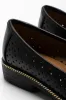 Cut Out Tassel Loafer Black sold by Ackermas