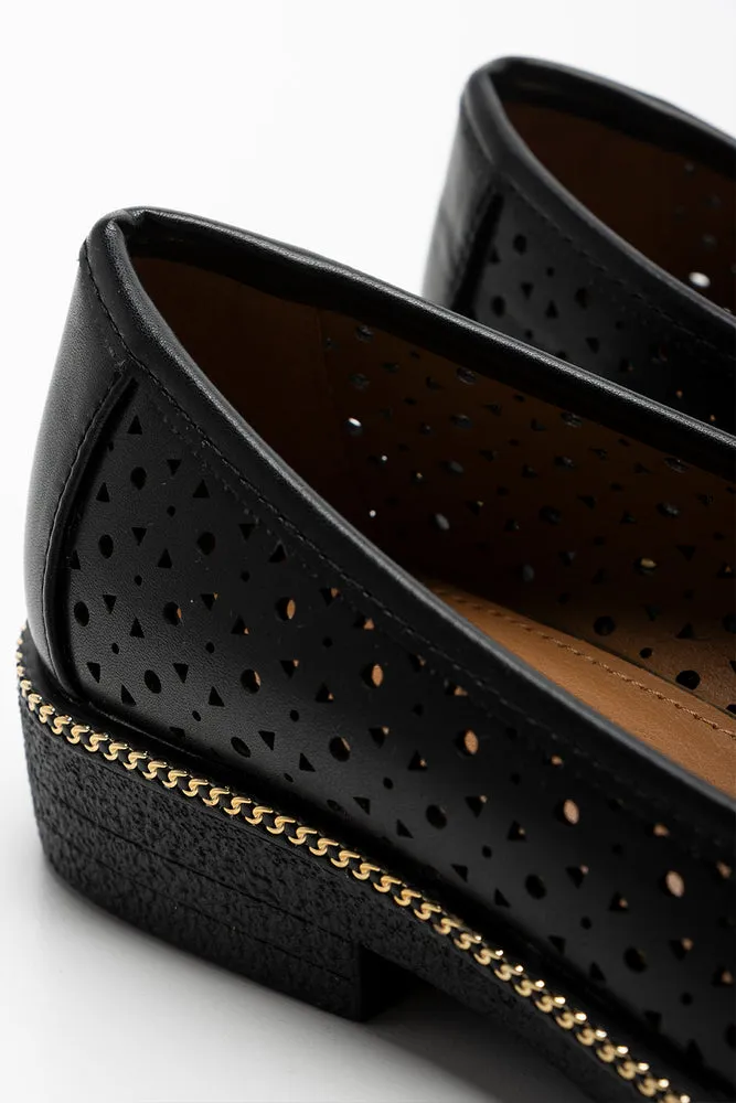 Cut Out Tassel Loafer Black sold by Ackermas product image thumbnail 4