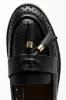 Cut Out Tassel Loafer Black sold by Ackermas