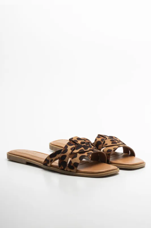 Leopard Sandal Brown sold by Ackermas