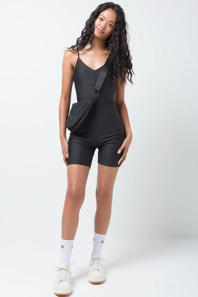 Slinky Playsuit Black sold by Ackermas