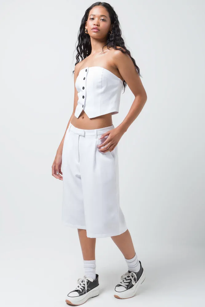 Strapless Waistcoat White sold by Ackermas product image thumbnail 2