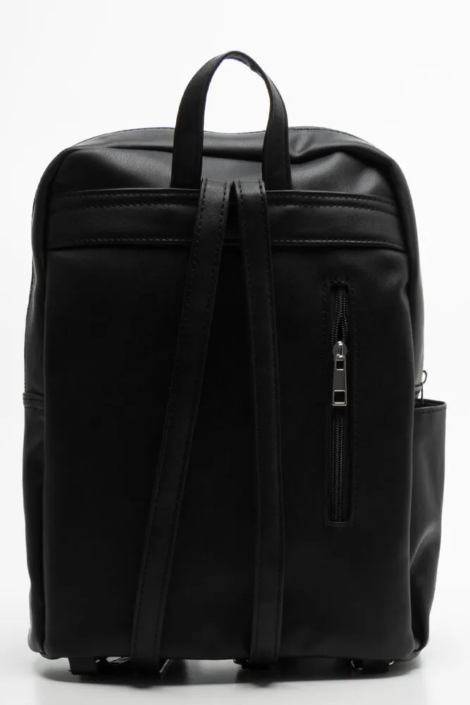 Quilted Backpack Black sold by Ackermas product image thumbnail 3