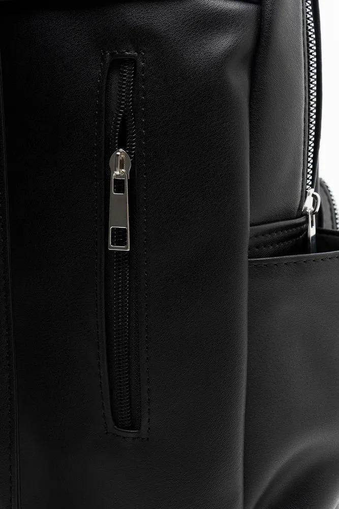 Quilted Backpack Black sold by Ackermas product image thumbnail 4