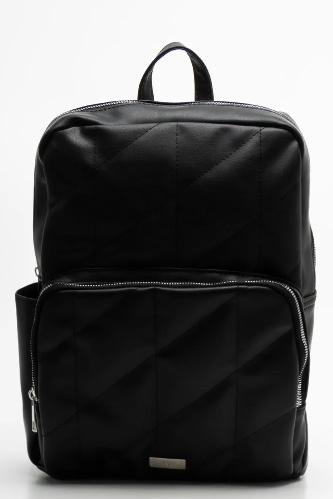Quilted Backpack Black sold by Ackermas