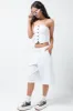 Wide Leg Short Pants White sold by Ackermas