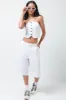 Wide Leg Short Pants White sold by Ackermas