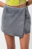 Denim Skort Dark Grey sold by Ackermas