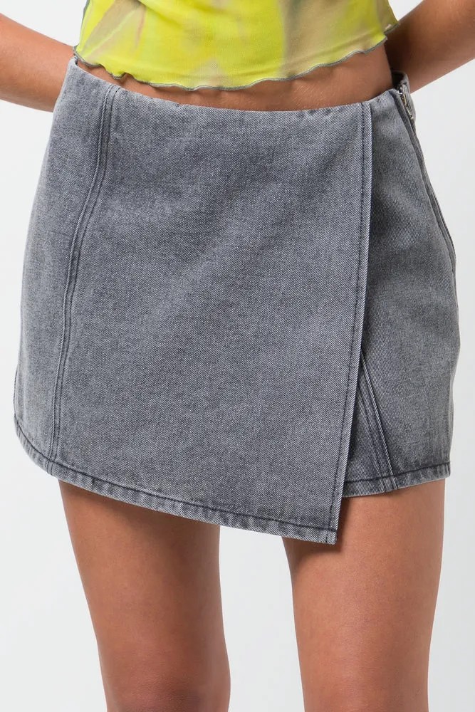 Denim Skort Dark Grey sold by Ackermas product image thumbnail 2